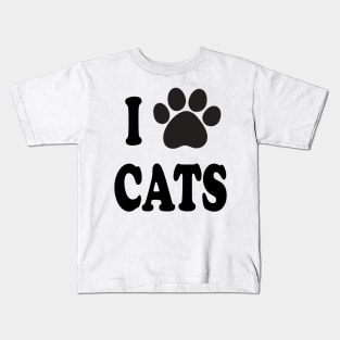 I love cats Kids T-Shirt